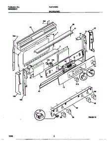 02 - Backguard parts for Frigidaire Range FGF379WECD from AppliancePartsPros.com
