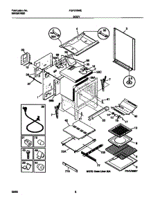 04 - Body parts for Frigidaire Range FGF379WECA from AppliancePartsPros.com