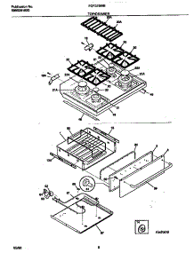 05 - Top / Drawer parts for Frigidaire Range FGF379WECA from AppliancePartsPros.com