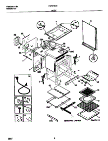 04 - Body parts for Frigidaire Range FGF376CEBE from AppliancePartsPros.com