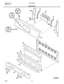 03 - Backguard parts for Frigidaire Range FGF378ACH from AppliancePartsPros.com