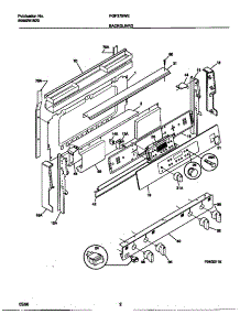 02 - Backguard parts for Frigidaire Range FGF379WESA from AppliancePartsPros.com