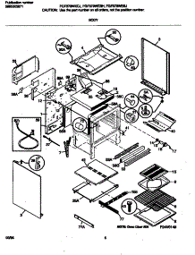 04 - Body parts for Frigidaire Range FGF379WESH from AppliancePartsPros.com