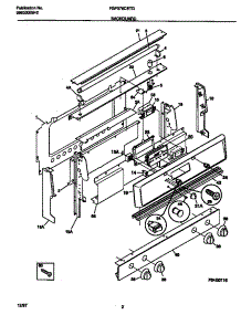 02 - Backguard parts for Frigidaire Range FGF376CETG from AppliancePartsPros.com