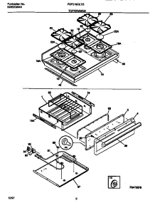 05 - Top / Drawer parts for Frigidaire Range FGF376CETG from AppliancePartsPros.com