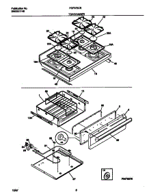 05 - Top / Drawer parts for Frigidaire Range FGF376CETF from AppliancePartsPros.com