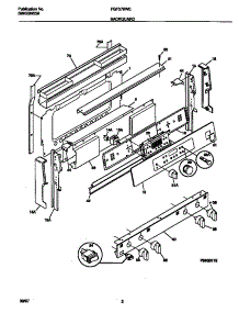 02 - Backguard parts for Frigidaire Range FGF379WECF from AppliancePartsPros.com