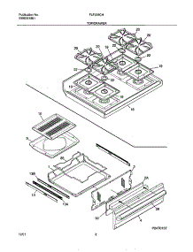 09 - Top / Drawer parts for Frigidaire Range FLF335CHSB from AppliancePartsPros.com
