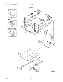 05 - Burner parts for Frigidaire Range FLF337AWE from AppliancePartsPros.com