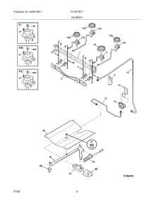 05 - Burner parts for Frigidaire Range FLF337ECF from AppliancePartsPros.com