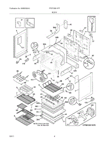 05 - Body parts for Frigidaire Range FPEF3081KFF from AppliancePartsPros.com