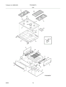 09 - Top / Drawer parts for Frigidaire Range FPDS3085KFA from AppliancePartsPros.com