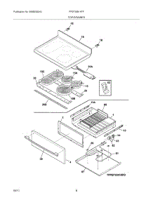 07 - Top / Drawer parts for Frigidaire Range FPEF3081KFF from AppliancePartsPros.com