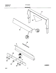 05 - Backguard parts for Frigidaire Range FPF312ASA from AppliancePartsPros.com