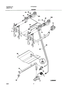 03 - Burner parts for Frigidaire Range FPF312ASA from AppliancePartsPros.com