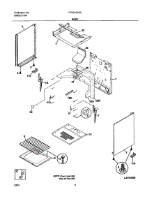 07 - Body parts for Frigidaire Range FPF312ASA from AppliancePartsPros.com