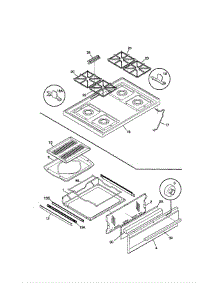 Top / Drawer parts for Frigidaire Range FPF311PHDA from AppliancePartsPros.com