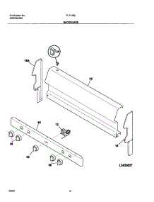 03 - Backguard parts for Frigidaire Range FLF316CQA from AppliancePartsPros.com