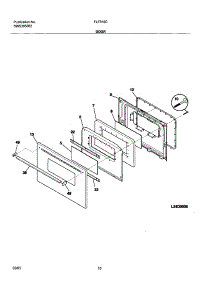 11 - Door parts for Frigidaire Range FLF316CQA from AppliancePartsPros.com