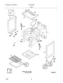 07 - Body parts for Frigidaire Range FPF303CWD from AppliancePartsPros.com