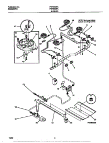 03 - Burner parts for Frigidaire Range FGF333SADF from AppliancePartsPros.com