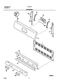 03 - Backguard parts for Frigidaire Range FLF337AWD from AppliancePartsPros.com
