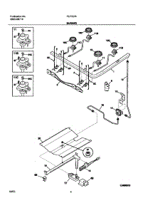 05 - Burner parts for Frigidaire Range FLF337AWD from AppliancePartsPros.com
