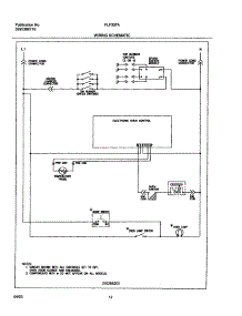 12 - Wiring Schematic parts for Frigidaire Range FLF337AWD from AppliancePartsPros.com