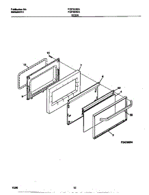 07 - Door parts for Frigidaire Range FGF333SADF from AppliancePartsPros.com