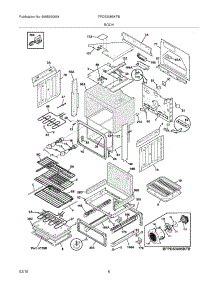 07 - Body parts for Frigidaire Range FPDS3085KFB from AppliancePartsPros.com