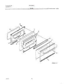 11 - Door parts for Frigidaire Range FGF335CGTJ from AppliancePartsPros.com