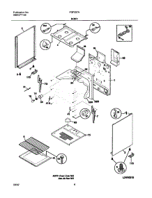 07 - Body parts for Frigidaire Range FGF337AWA from AppliancePartsPros.com