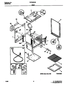 04 - Body parts for Frigidaire Range FGF335CGTA from AppliancePartsPros.com