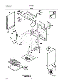 07 - Body parts for Frigidaire Range FGF337BCA from AppliancePartsPros.com