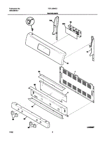 03 - Backguard parts for Frigidaire Range FGFL66ASC from AppliancePartsPros.com