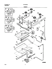 05 - Burner parts for Frigidaire Range FGFL66ASC from AppliancePartsPros.com