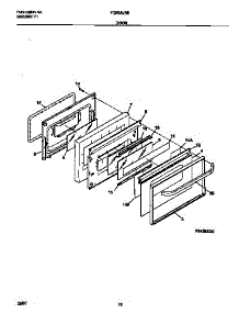 06 - Door parts for Frigidaire Range FGF350BBDE from AppliancePartsPros.com
