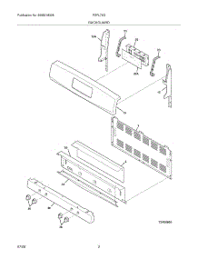 03 - Backguard parts for Frigidaire Range FGFL79GQB from AppliancePartsPros.com