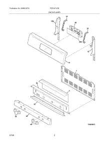 03 - Backguard parts for Frigidaire Range FGFL67HCB from AppliancePartsPros.com