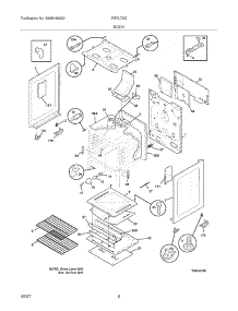 07 - Body parts for Frigidaire Range FGFL79GSA from AppliancePartsPros.com