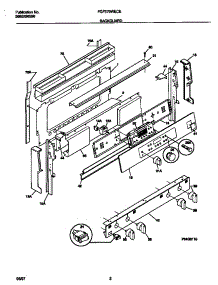 02 - Backguard parts for Frigidaire Range FGF379WECE from AppliancePartsPros.com