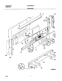 03 - Backguard parts for Frigidaire Range FGF379WXBCA from AppliancePartsPros.com
