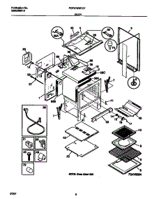 04 - Body parts for Frigidaire Range FGF378WCCF from AppliancePartsPros.com