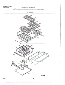 10 - Top / Drawer parts for Frigidaire Range FGF379WJCB from AppliancePartsPros.com