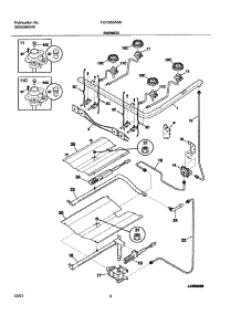 05 - Burner parts for Frigidaire Range FGFB55ASD from AppliancePartsPros.com