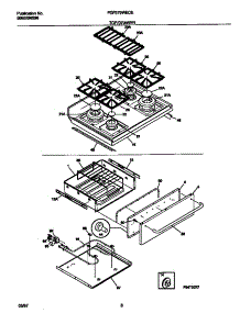 05 - Top / Drawer parts for Frigidaire Range FGF379WECE from AppliancePartsPros.com