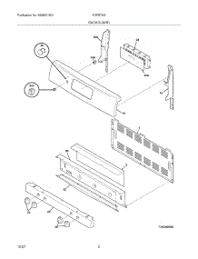 03 - Backguard parts for Frigidaire Range FGFB79GSB from AppliancePartsPros.com