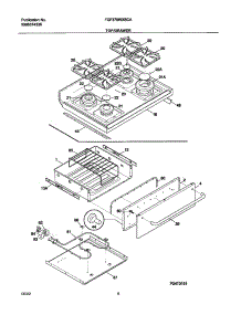 09 - Top / Drawer parts for Frigidaire Range FGF379WXBCA from AppliancePartsPros.com