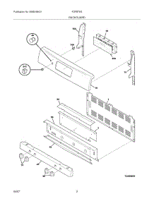 03 - Backguard parts for Frigidaire Range FGFB79GBA from AppliancePartsPros.com