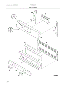 03 - Backguard parts for Frigidaire Range FGFB79GCA from AppliancePartsPros.com
